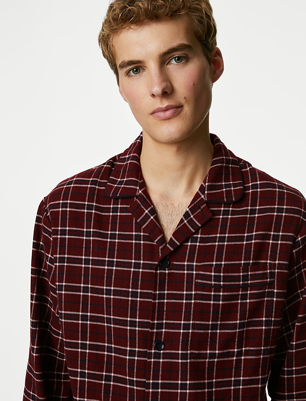Brushed Cotton Checked Pyjama Set
