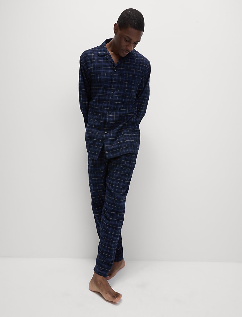 Brushed Cotton Checked Pyjama Set