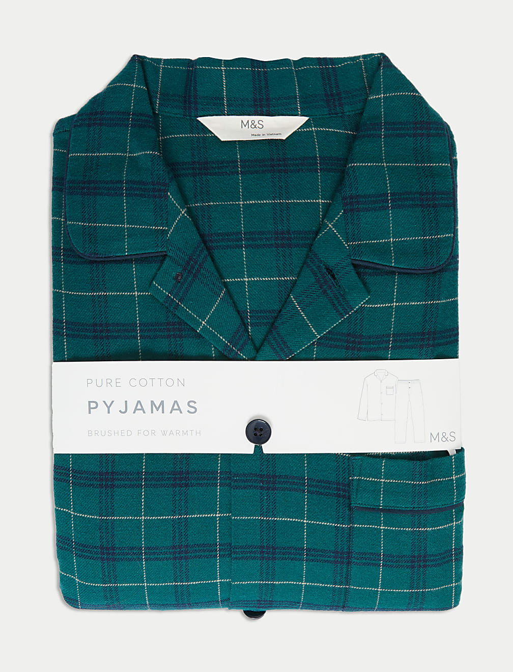Brushed Cotton Checked Pyjama Set