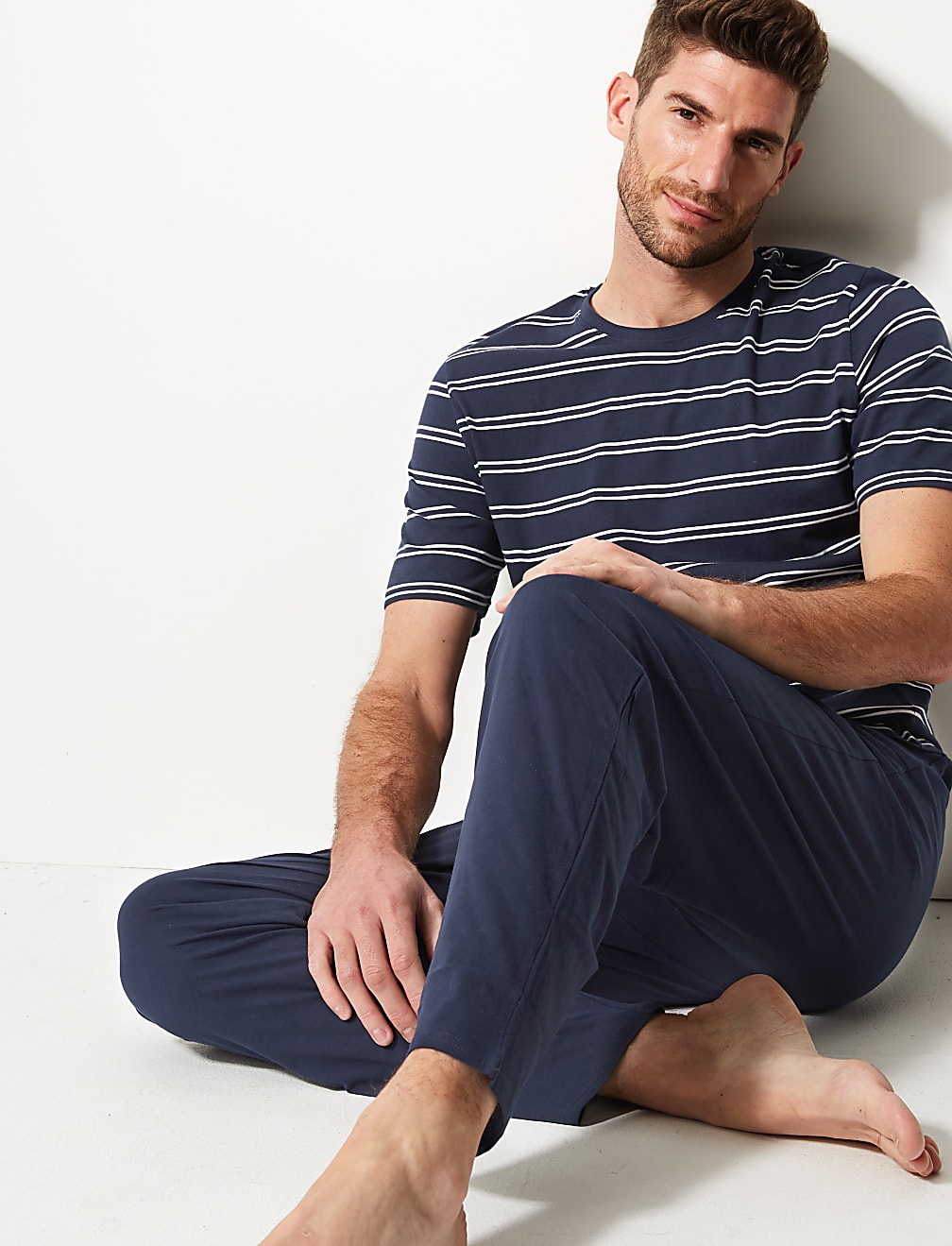 Pure Cotton Striped Pyjama Set