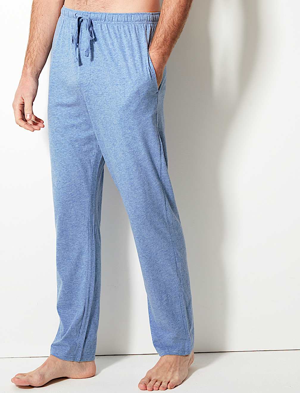 2 Pack Pure Cotton Jersey Pyjama Bottoms