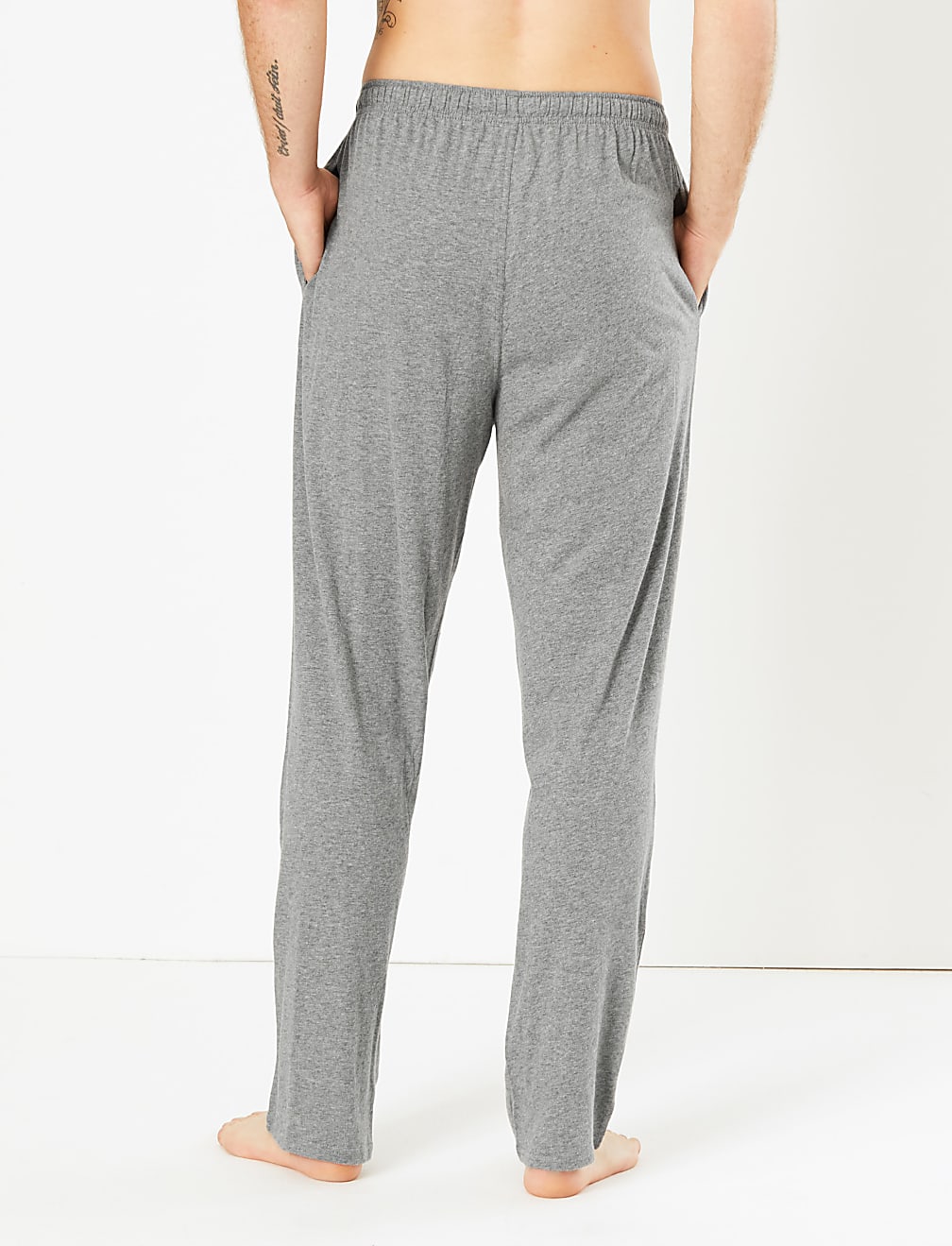 2 Pack Pure Cotton Jersey Pyjama Bottoms
