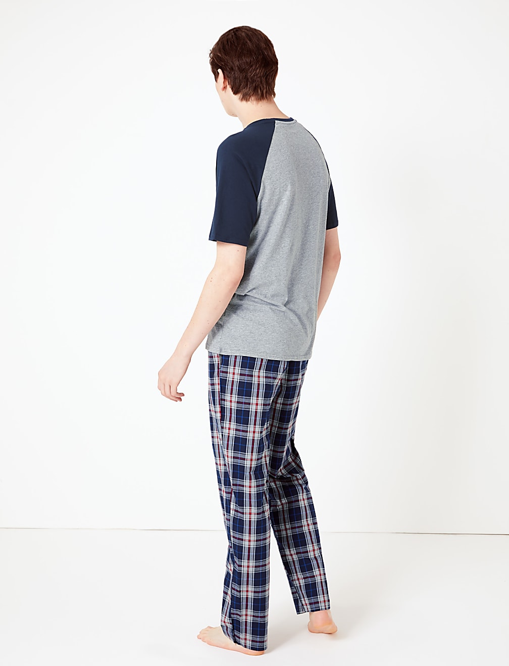 Pure Cotton Checked Pyjama Set