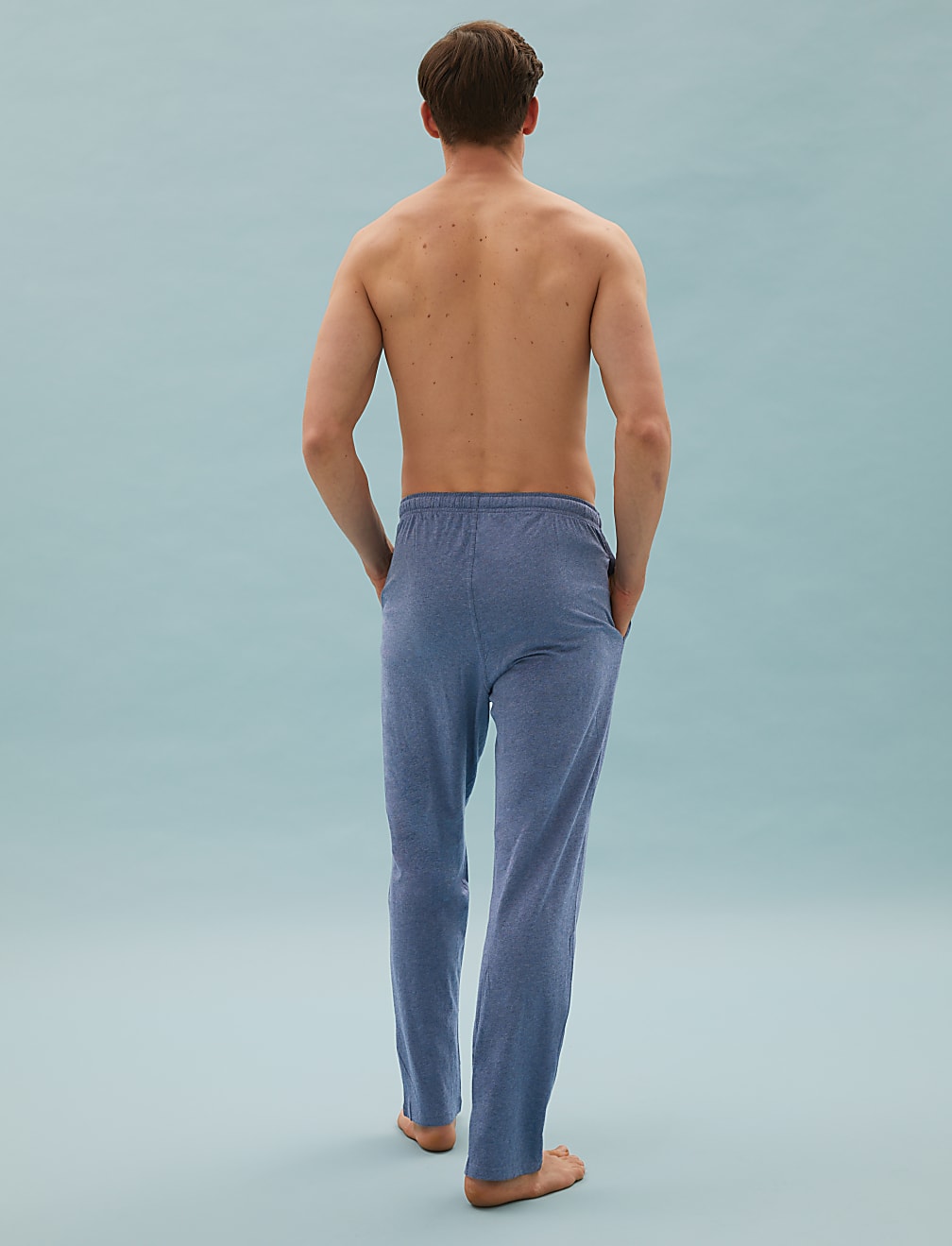 2 Pack Pure Cotton Jersey Pyjama Bottoms