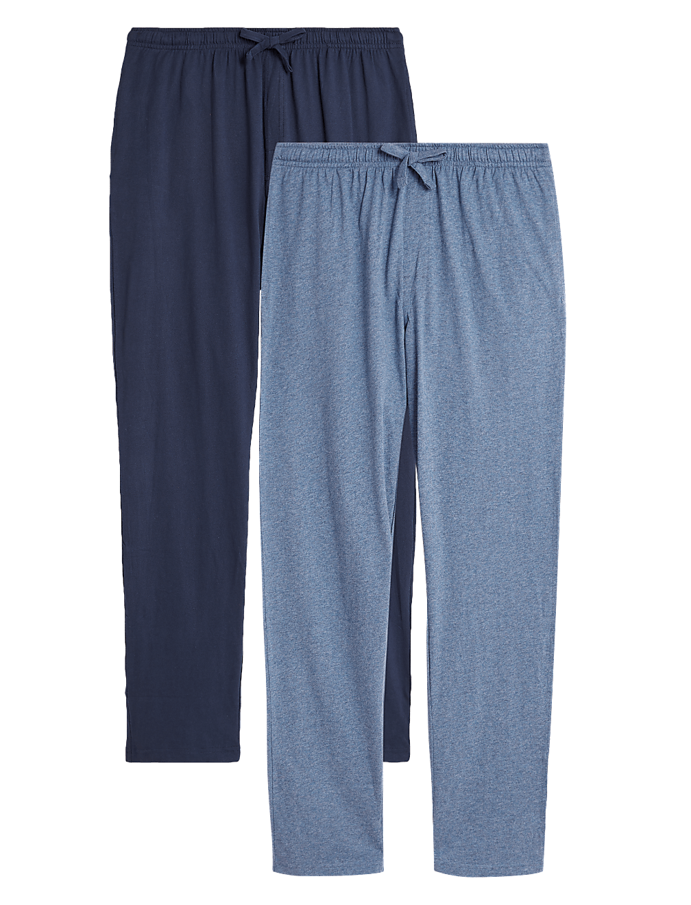 2 Pack Pure Cotton Jersey Pyjama Bottoms