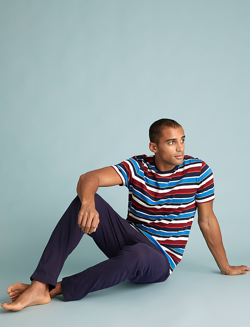 Pure Cotton Striped Pyjama Set