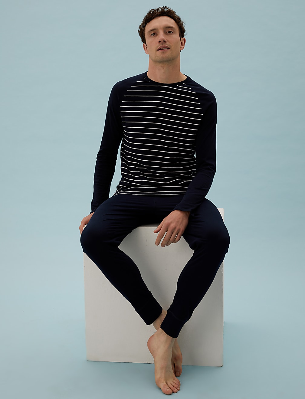 Pure Cotton Striped Pyjama Set