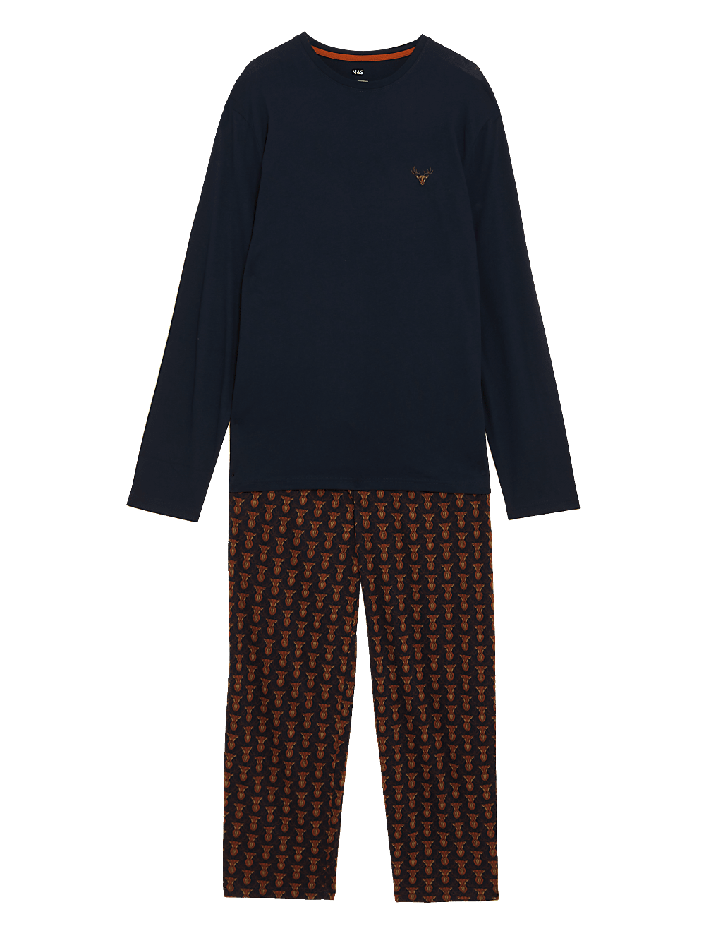 Pure Cotton Stag Print Pyjama Set