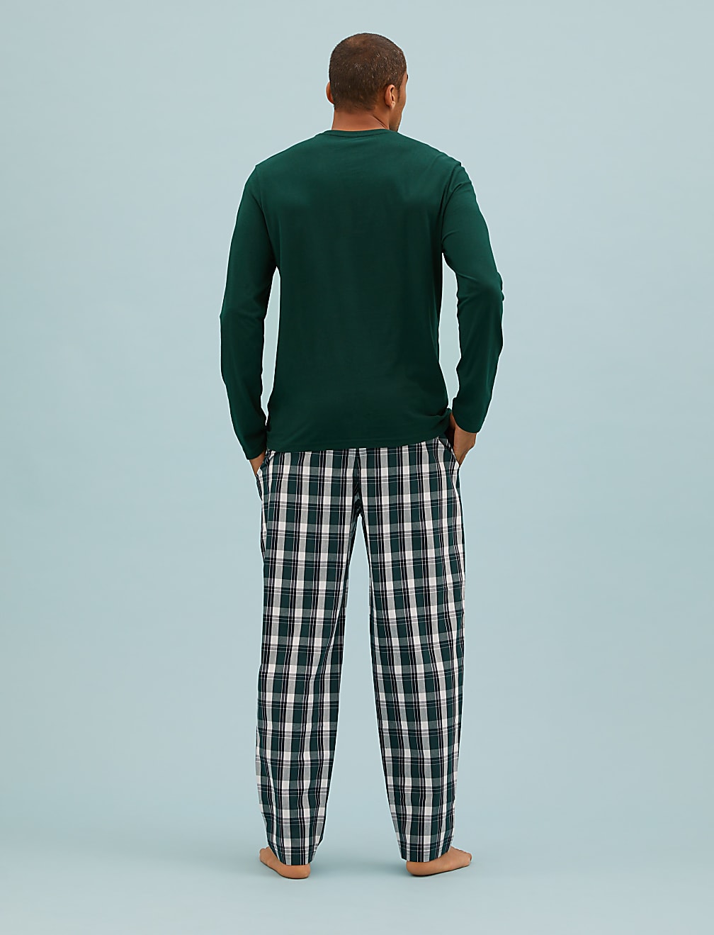 Pure Cotton Checked Pyjama Set