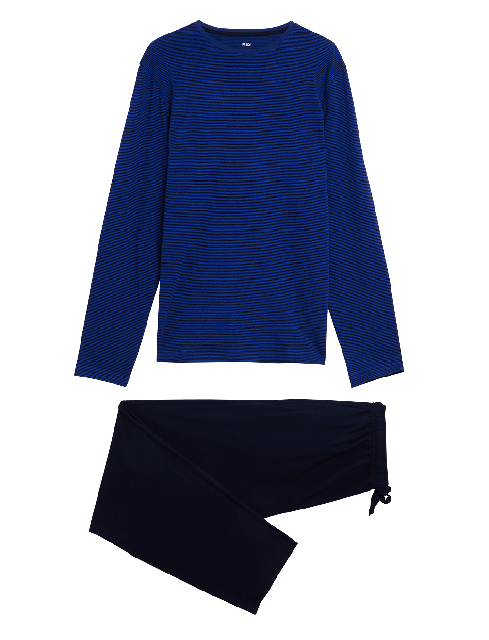 Pure Cotton Striped Crew Neck Pyjama Set