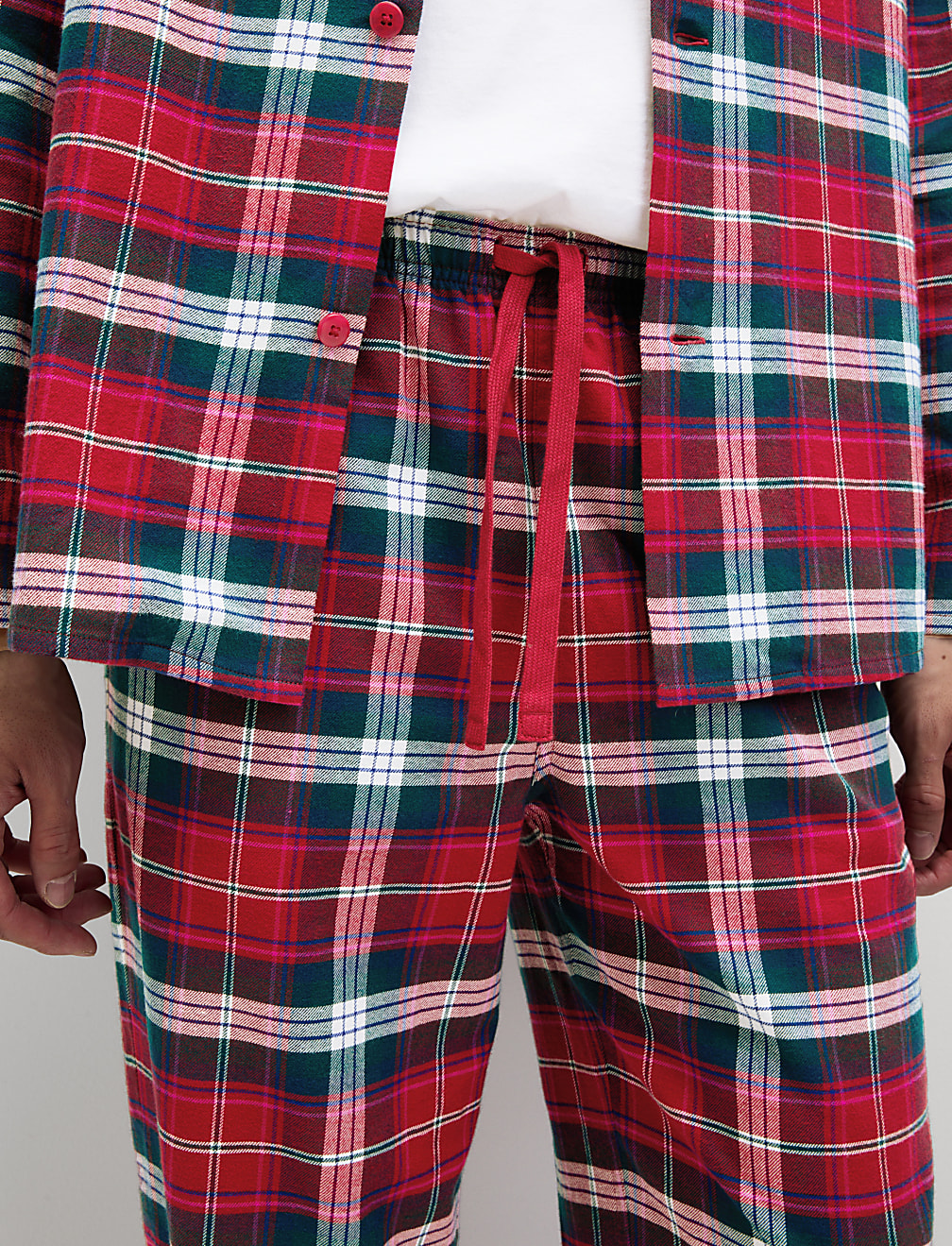 Men's Checked Family Christmas Pyjama Set