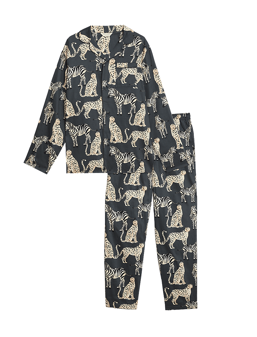 Men's Zebra & Cheetah Family Christmas Pyjama Set