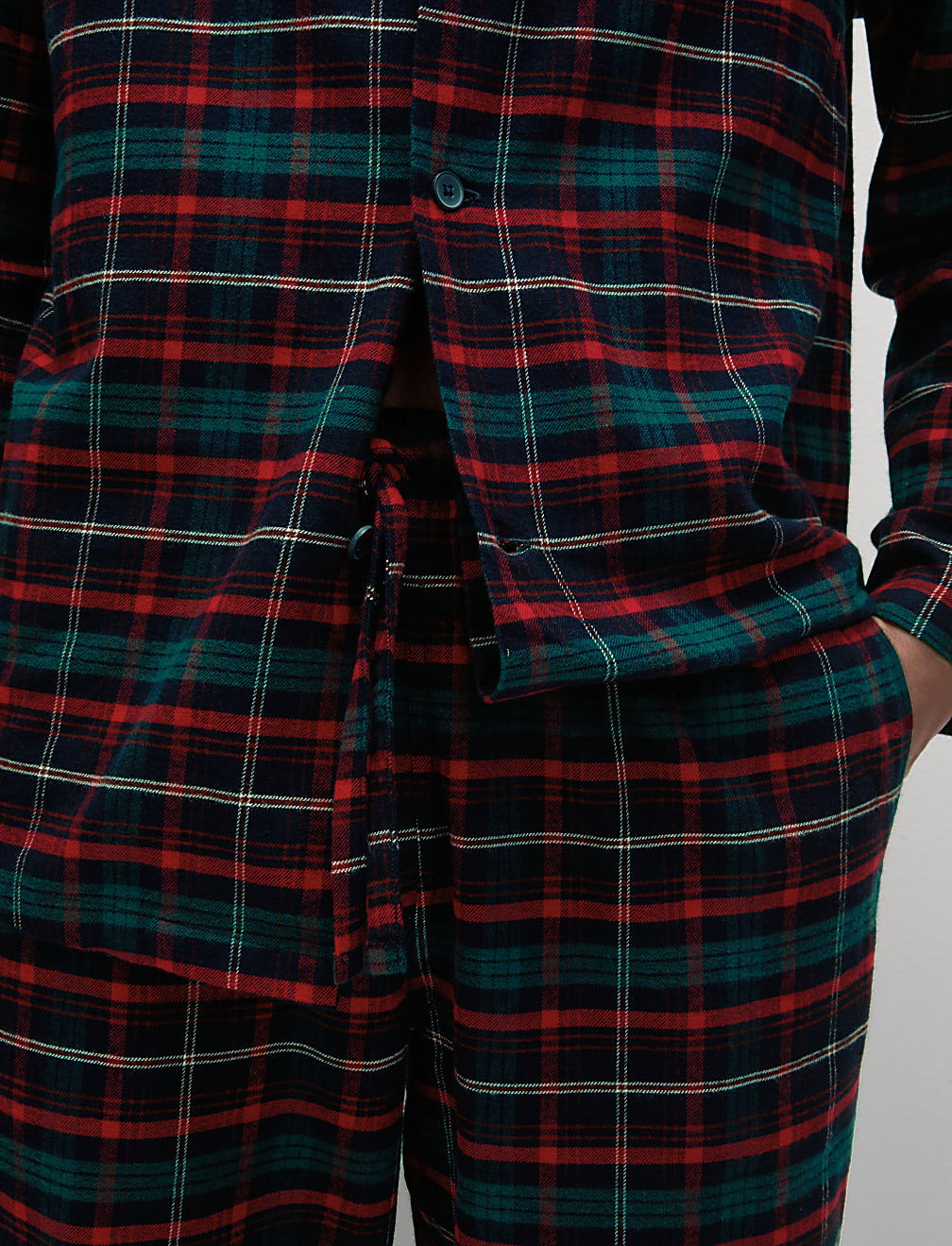 Men's Classic Checked Family Christmas Pyjama Set