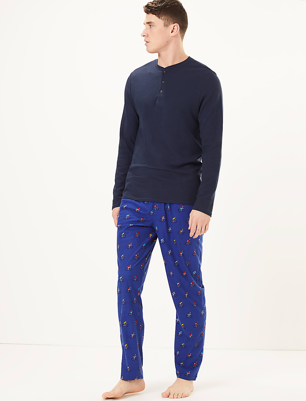 Supersoft Jersey Bike Print Pyjama Bottoms