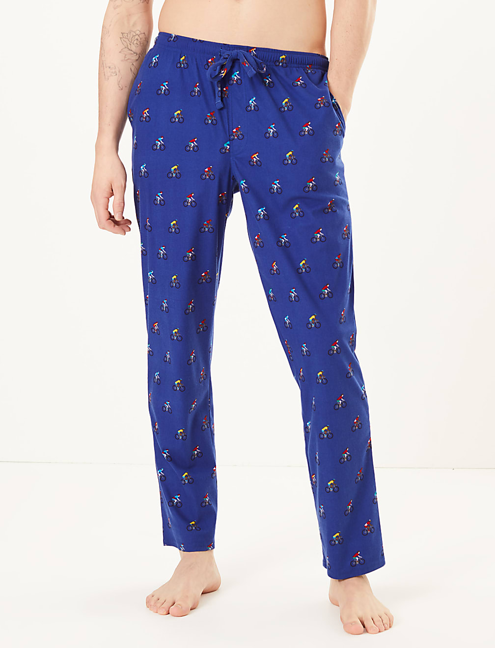 Supersoft Jersey Bike Print Pyjama Bottoms