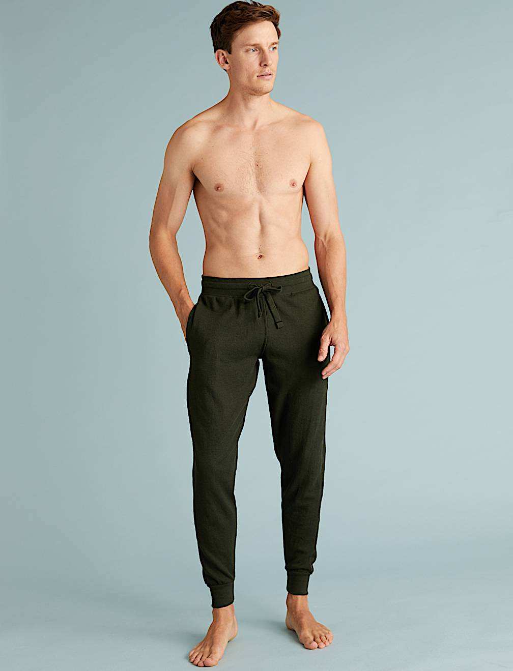 Cotton Supersoft Waffle Loungewear Bottoms