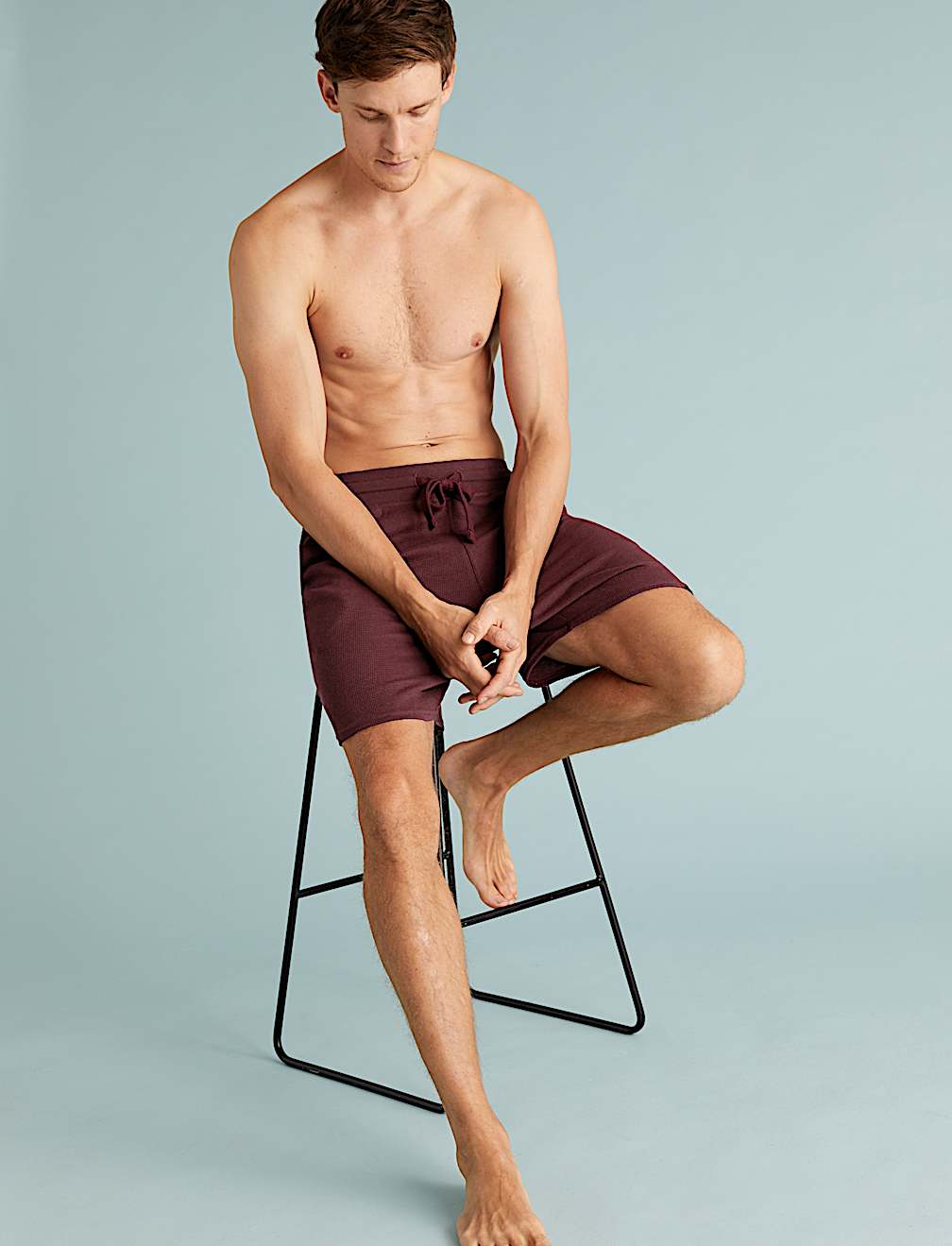 Cotton Supersoft Waffle Loungewear Shorts