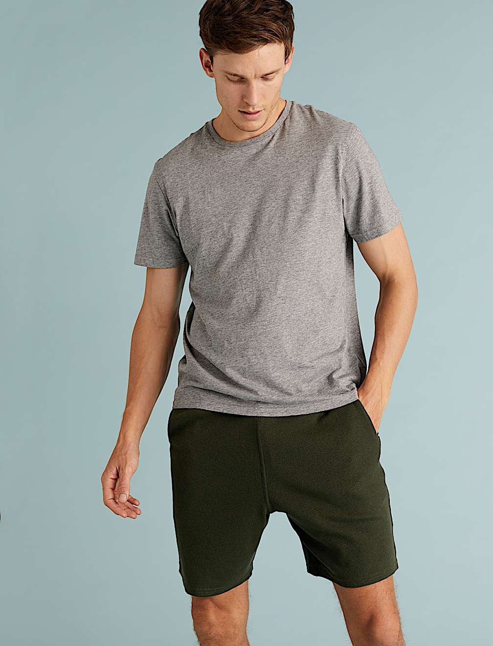 Cotton Supersoft Waffle Loungewear Shorts