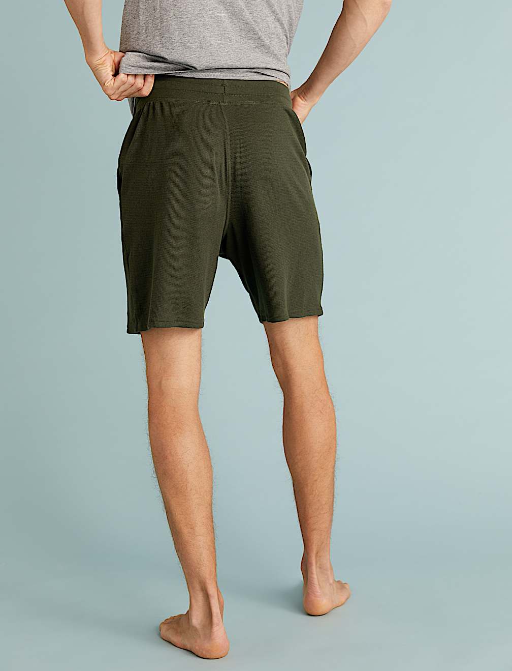 Cotton Supersoft Waffle Loungewear Shorts