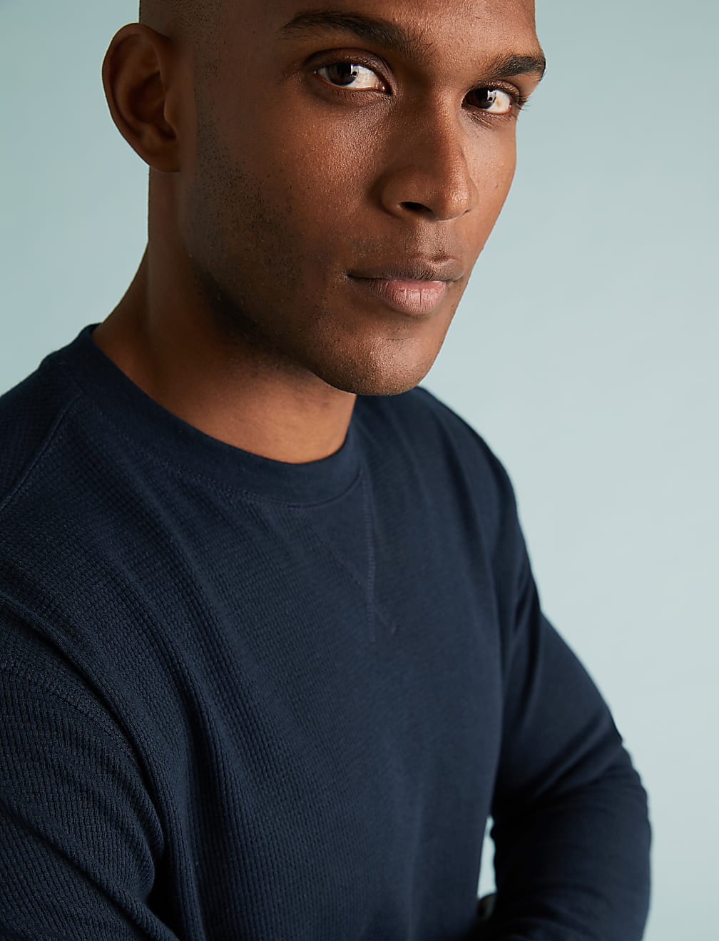 Cotton Supersoft Waffle Lounge Sweatshirt