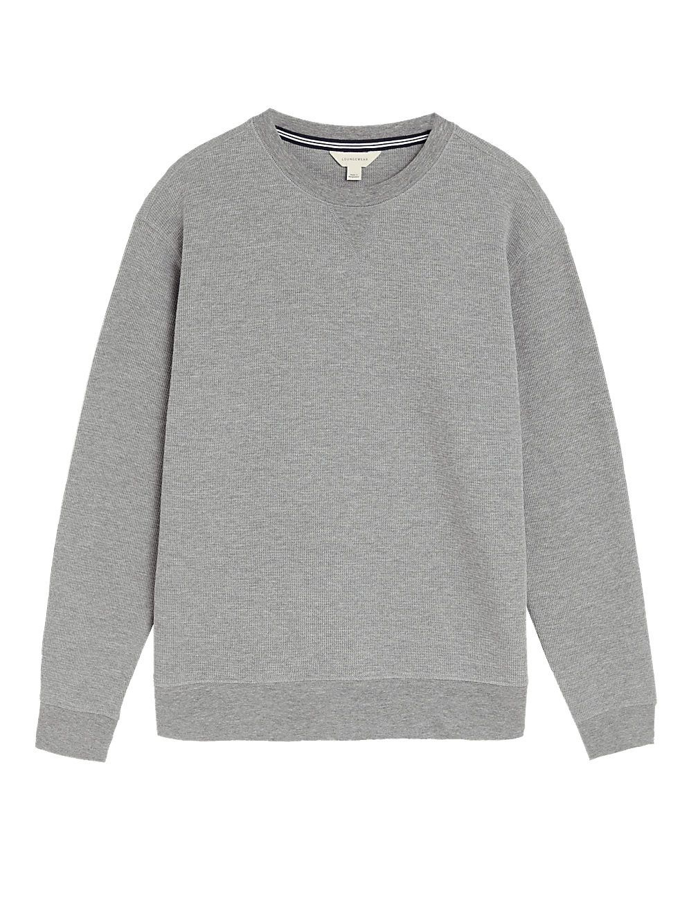 Cotton Supersoft Waffle Lounge Sweatshirt