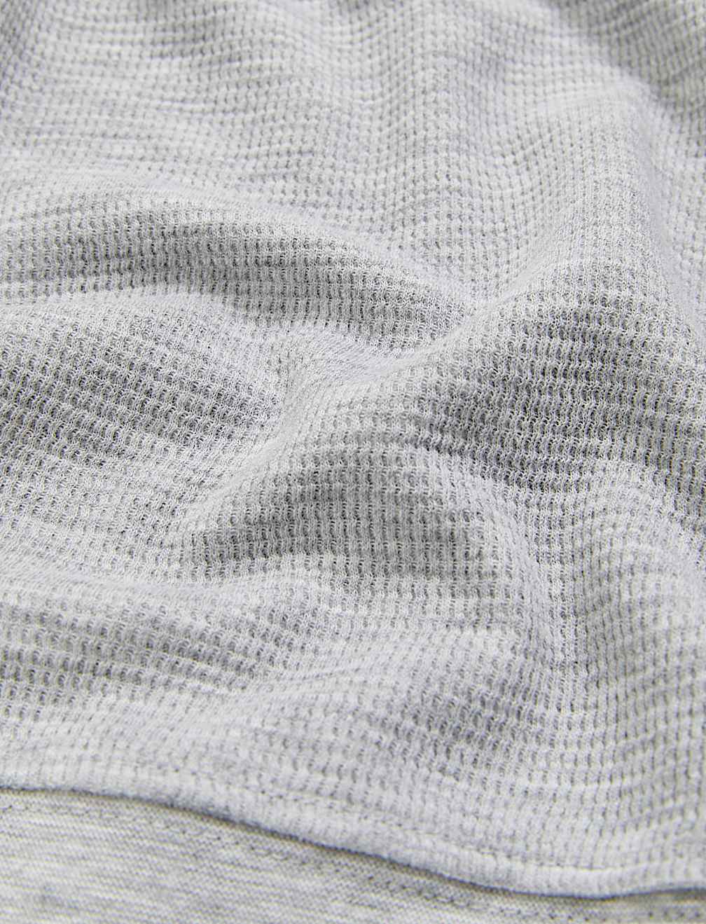 Cotton Supersoft Waffle Lounge Sweatshirt