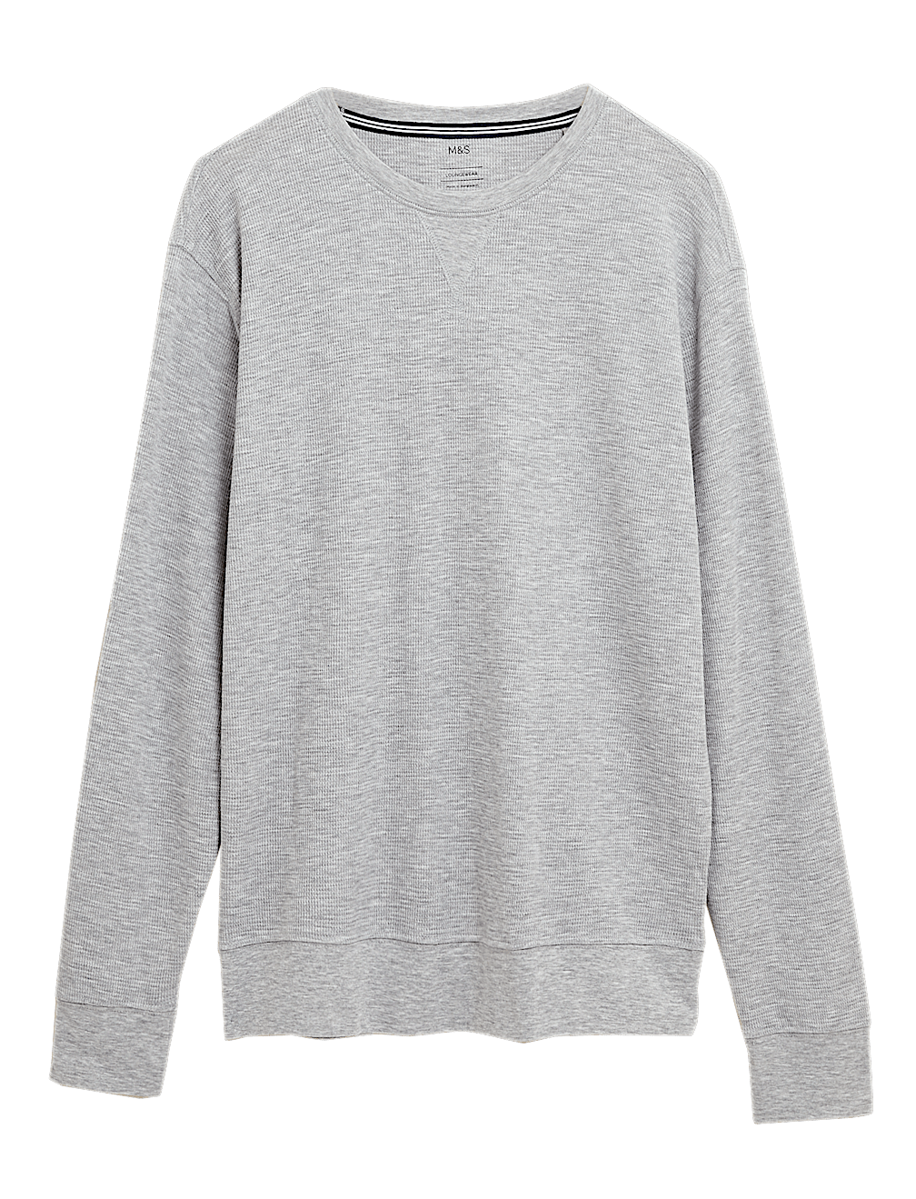 Cotton Supersoft Waffle Lounge Sweatshirt