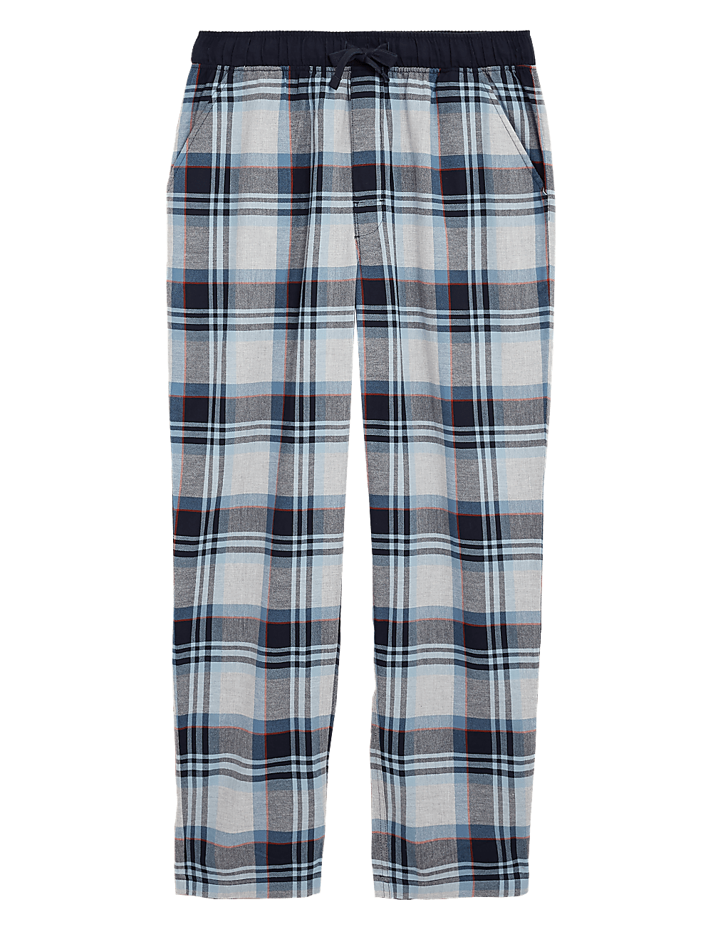 Pure Cotton Checked Pyjama Bottoms