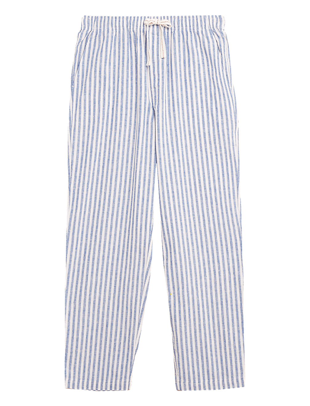 Cotton Linen Striped Pyjama Bottoms