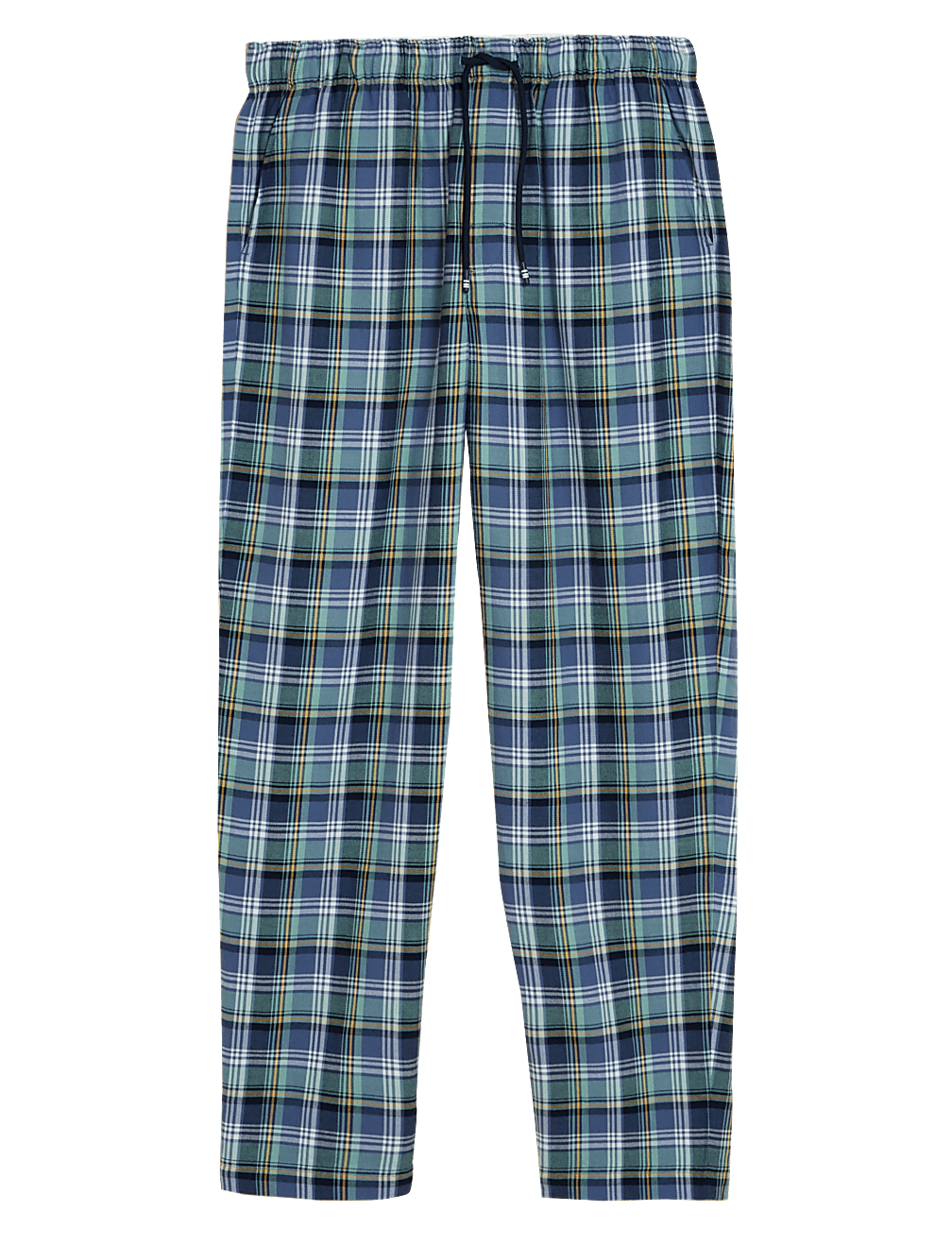 Pure Cotton Checked Loungewear Bottoms