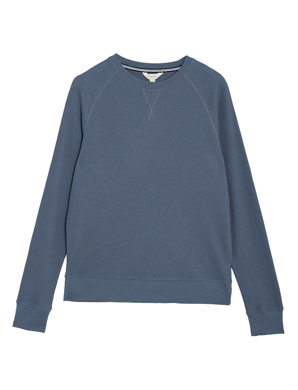 Cotton Blend Waffle Loungewear Top