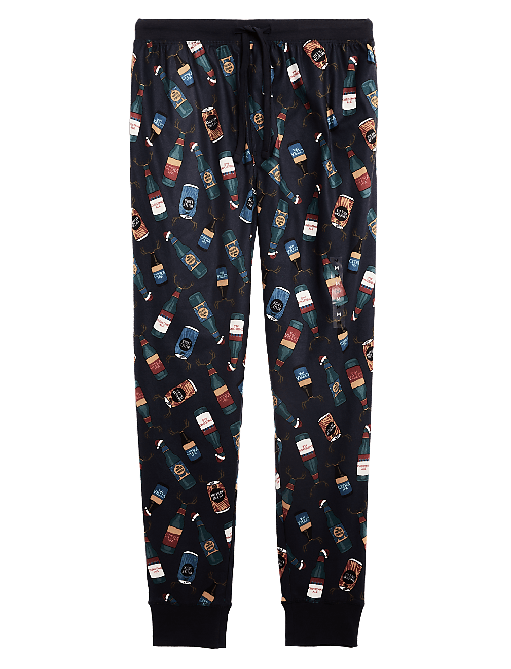 Supersoft Beer Print Loungewear Bottoms