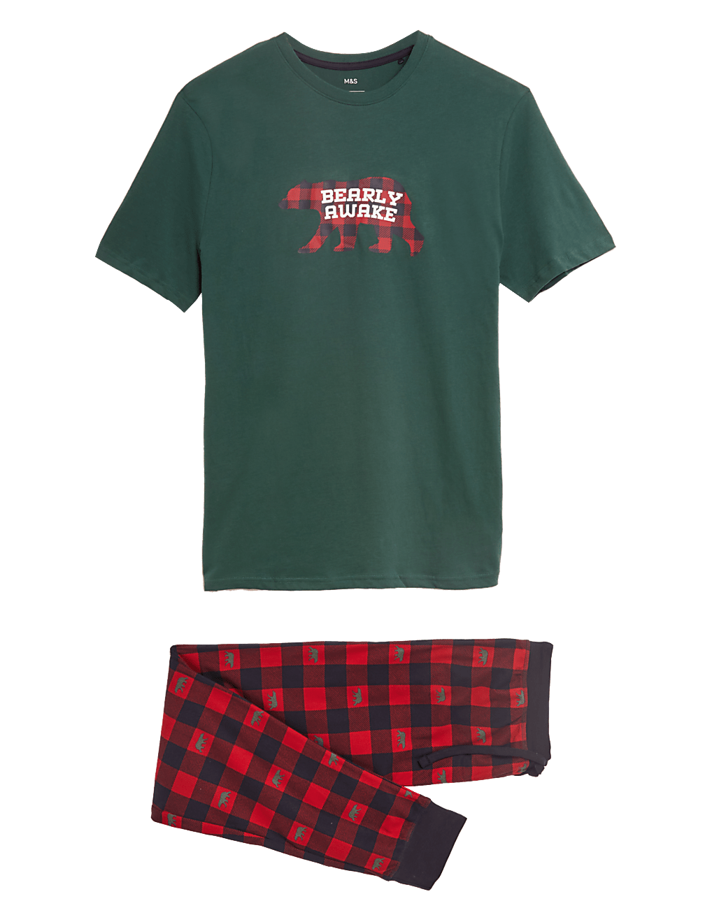 Cotton Blend Supersoft Checked Pyjama Set