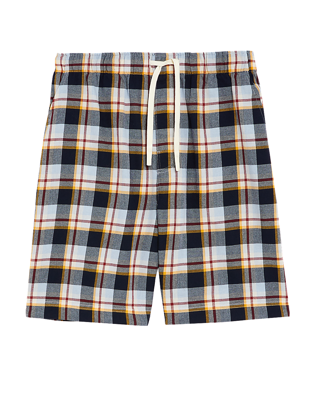 Pure Cotton Checked Loungewear Shorts