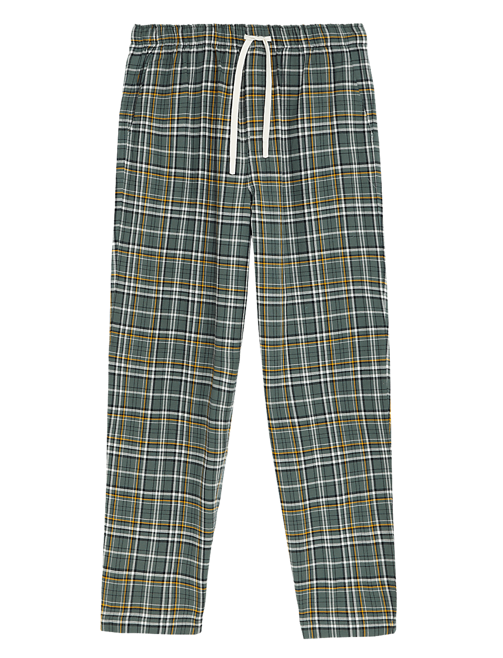 Pure Cotton Checked Loungewear Bottoms
