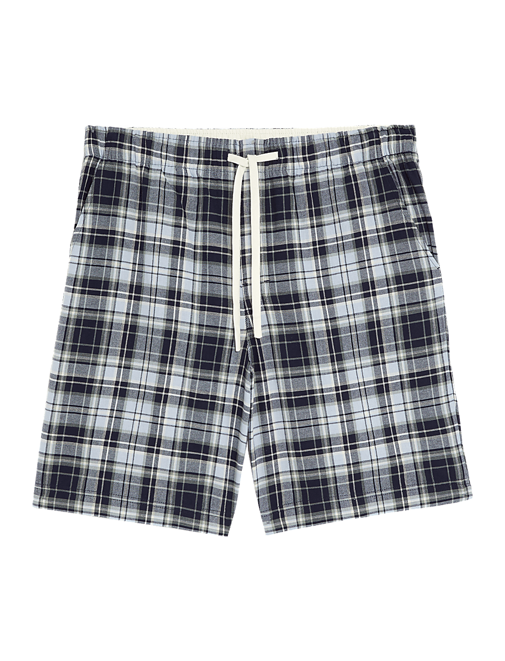 Pure Cotton Checked Loungewear Shorts