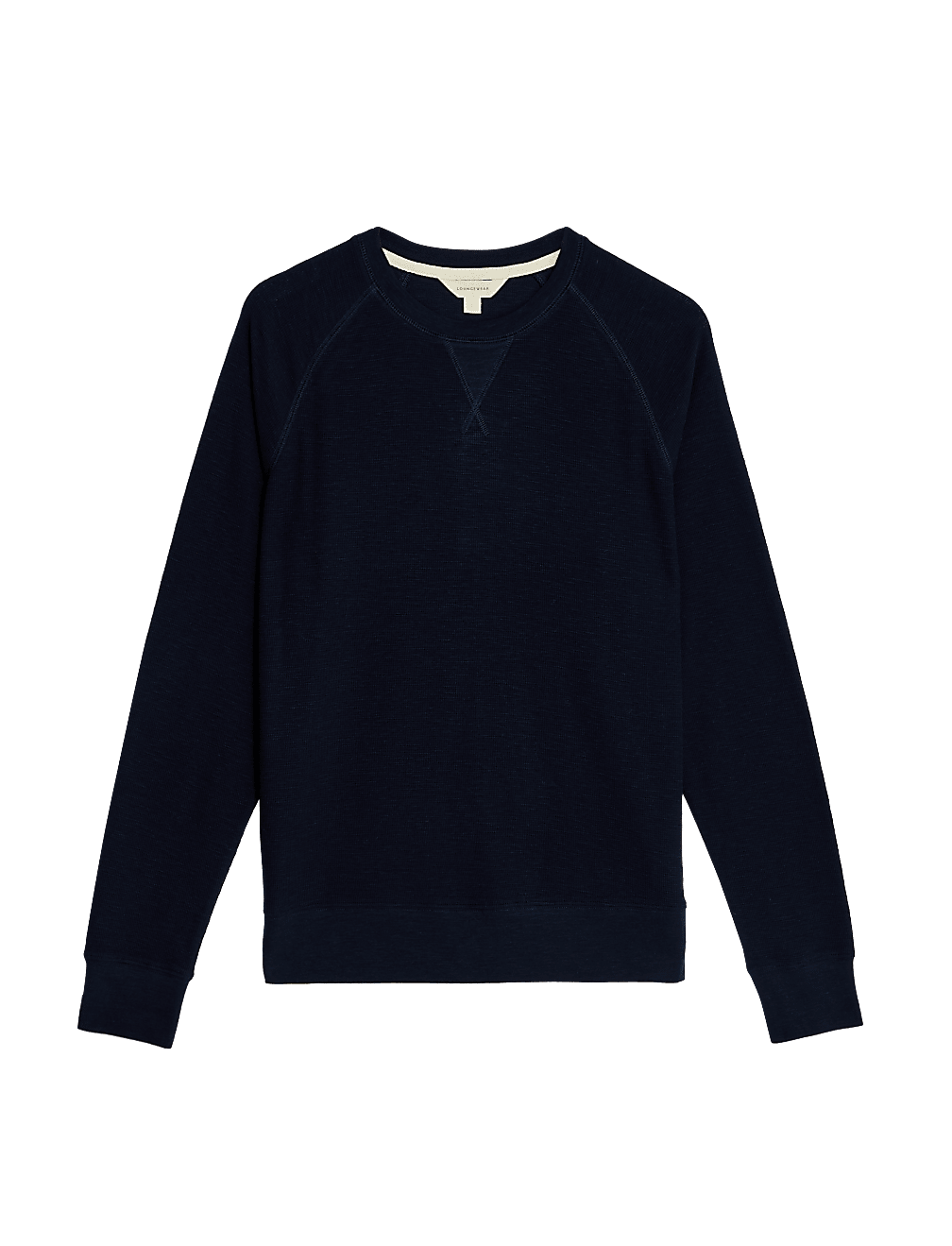 Pure Cotton Waffle Loungewear Sweatshirt