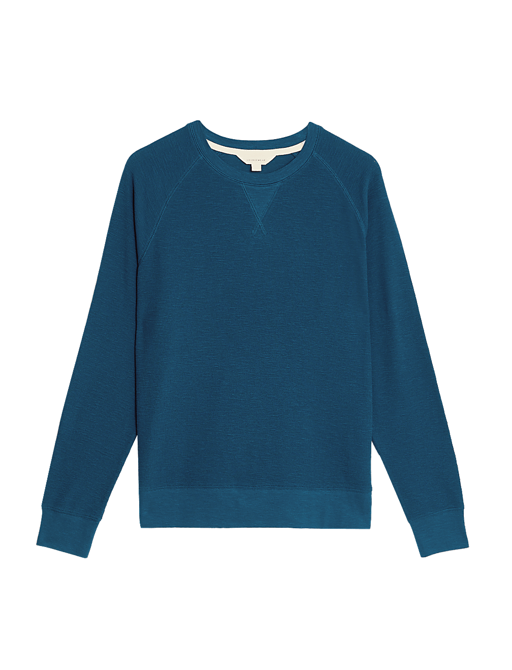 Pure Cotton Waffle Loungewear Sweatshirt