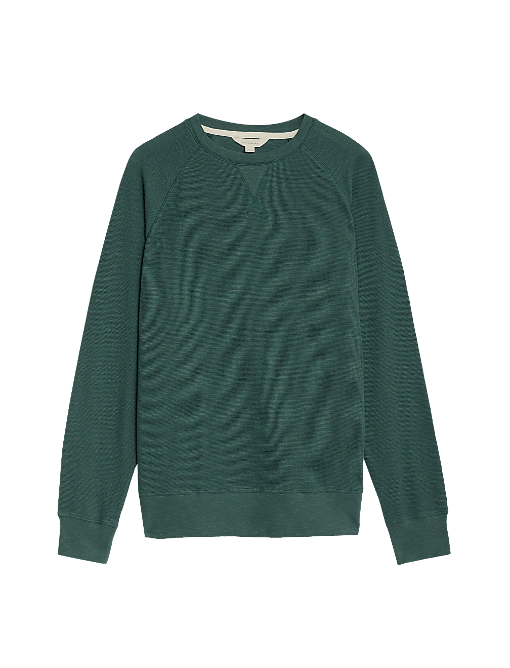 Pure Cotton Waffle Loungewear Sweatshirt