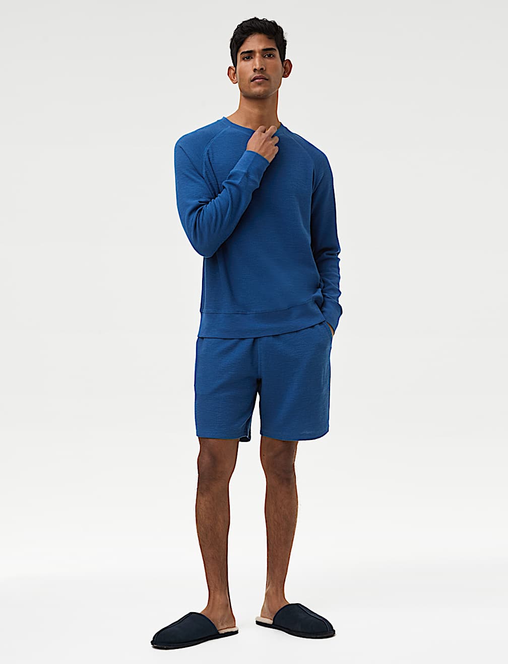 Pure Cotton Waffle Loungewear Shorts