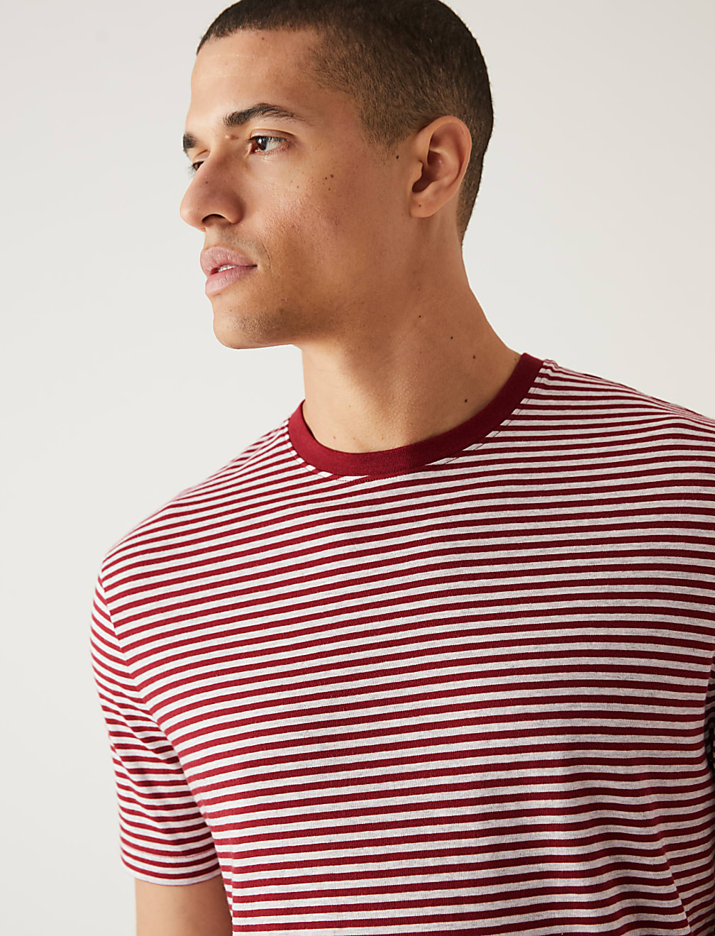 Pure Cotton Striped Loungewear Top