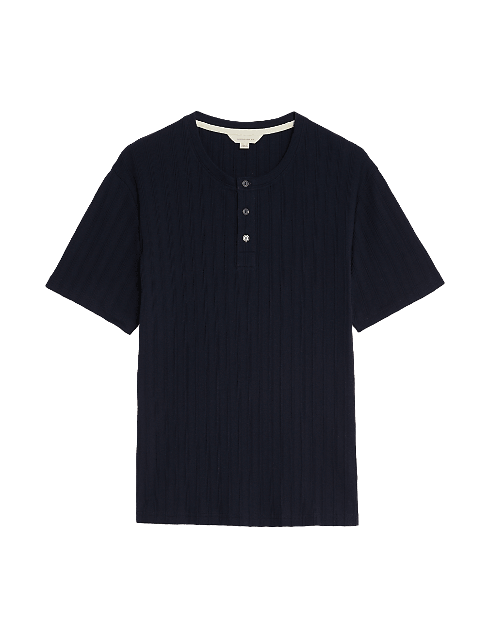 Pure Cotton Ribbed Loungewear Top
