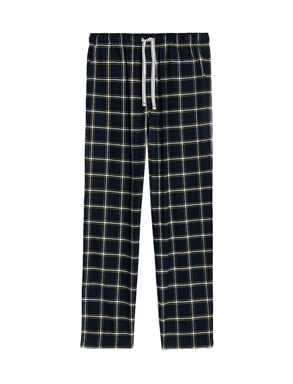 Pure Cotton Checked Loungewear Bottoms