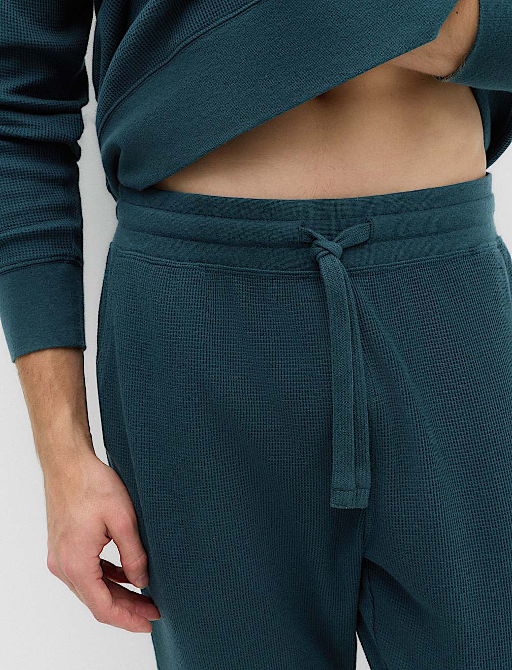 Pure Cotton Waffle Loungewear Bottoms