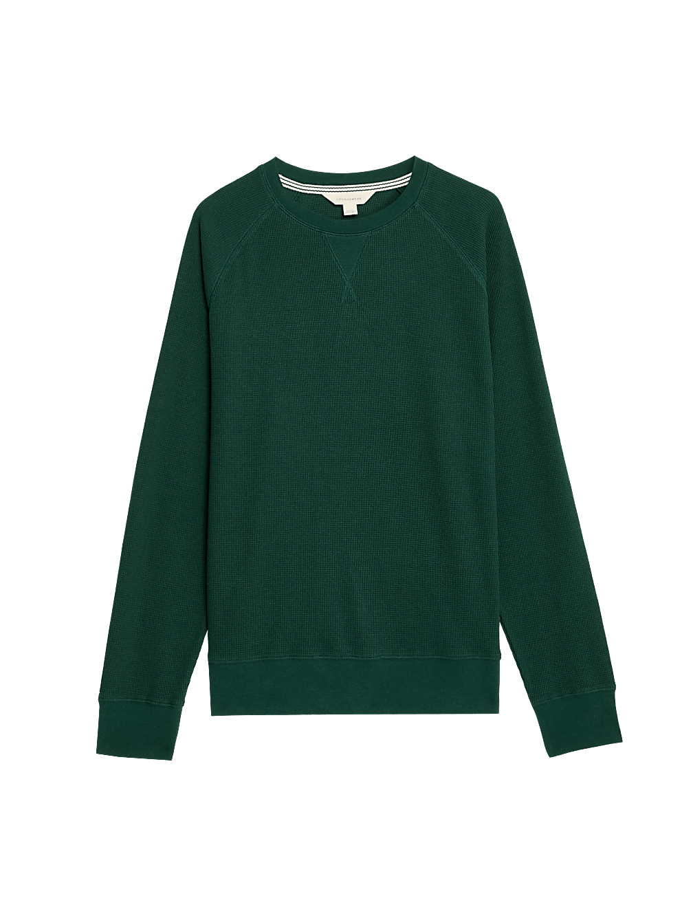 Pure Cotton Waffle Loungewear Sweatshirt