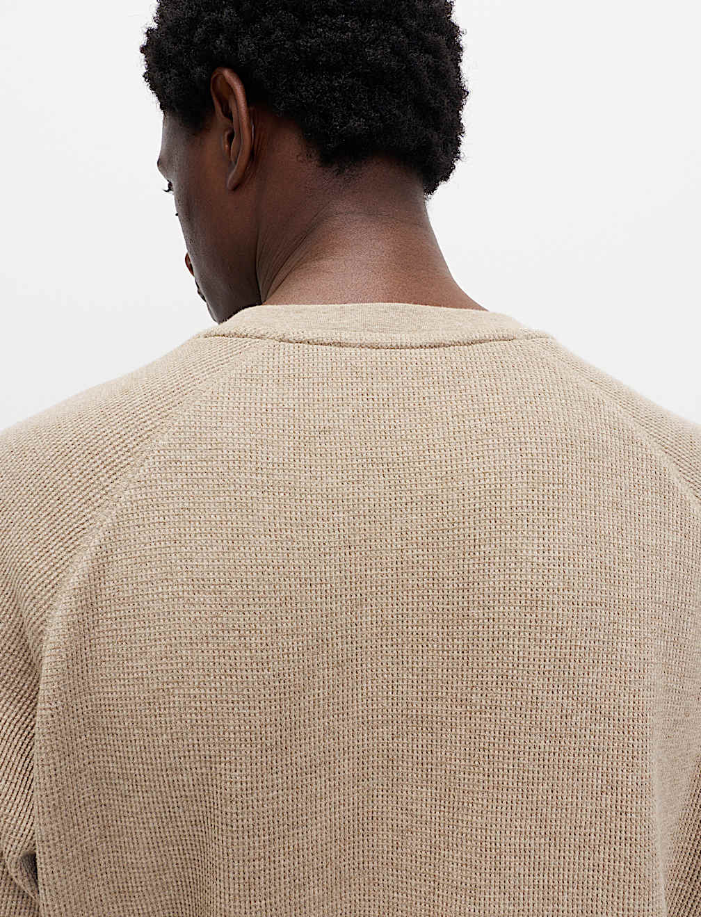 Pure Cotton Waffle Loungewear Sweatshirt