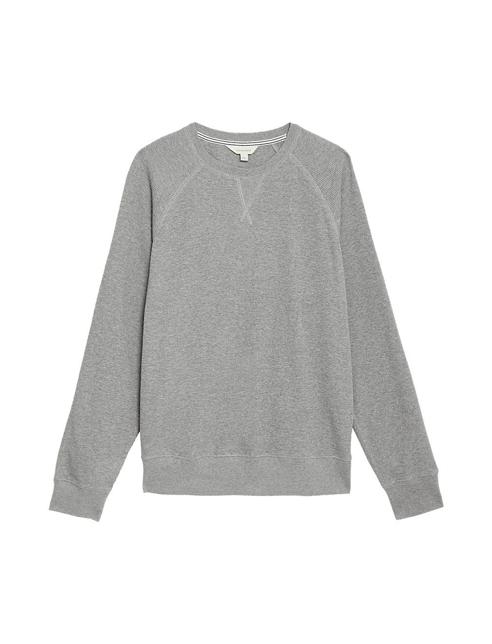 Pure Cotton Waffle Loungewear Sweatshirt