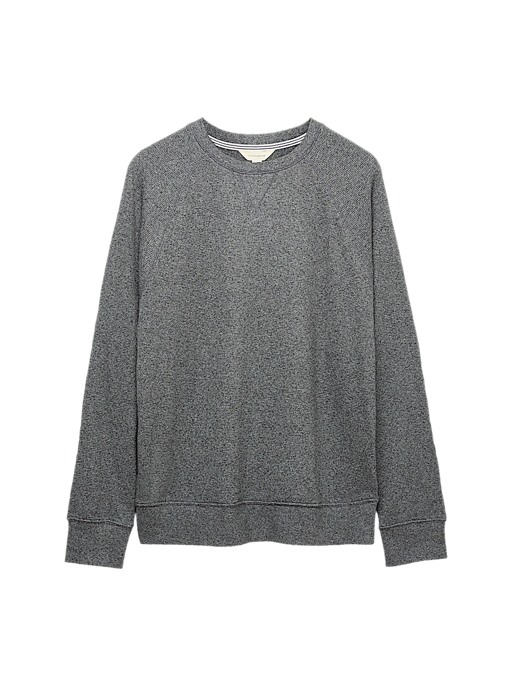 Pure Cotton Waffle Loungewear Sweatshirt