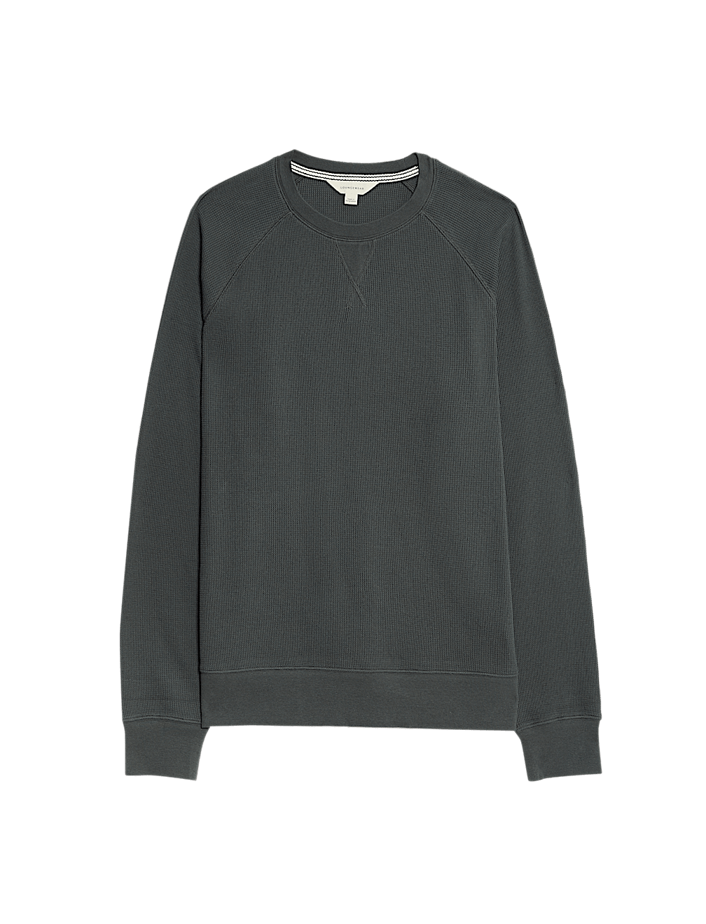 Pure Cotton Waffle Loungewear Sweatshirt