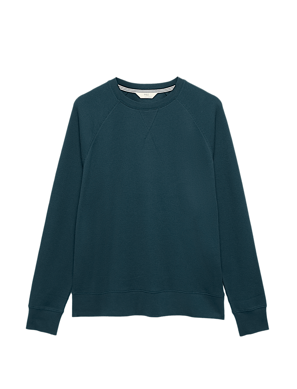 Pure Cotton Waffle Loungewear Sweatshirt